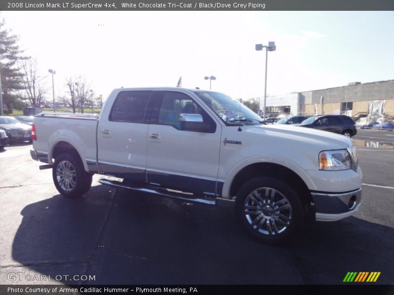 White Chocolate Tri-Coat / Black/Dove Grey Piping 2008 Lincoln Mark LT SuperCrew 4x4