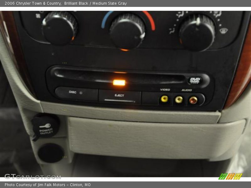 Brilliant Black / Medium Slate Gray 2006 Chrysler Town & Country