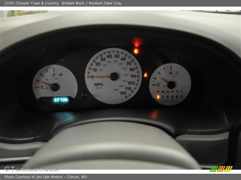 Brilliant Black / Medium Slate Gray 2006 Chrysler Town & Country