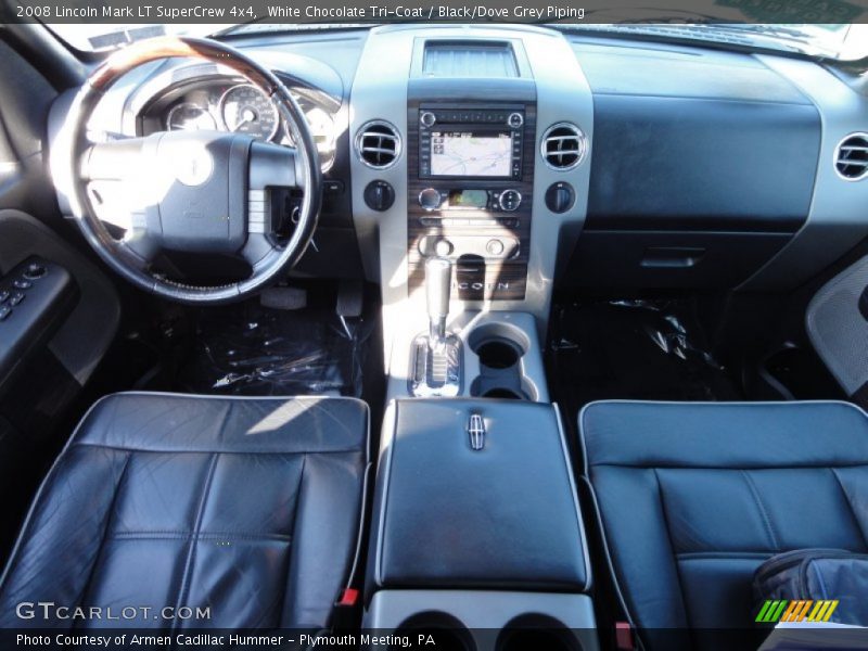 White Chocolate Tri-Coat / Black/Dove Grey Piping 2008 Lincoln Mark LT SuperCrew 4x4