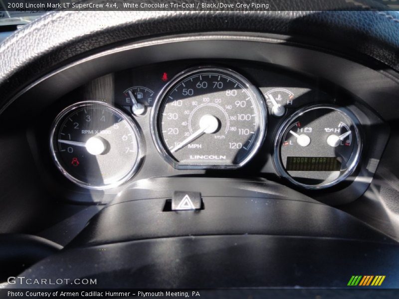 White Chocolate Tri-Coat / Black/Dove Grey Piping 2008 Lincoln Mark LT SuperCrew 4x4