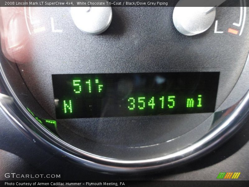 White Chocolate Tri-Coat / Black/Dove Grey Piping 2008 Lincoln Mark LT SuperCrew 4x4