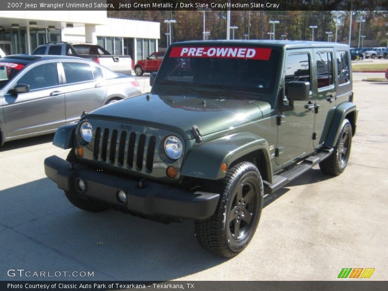 Jeep Green Metallic / Dark Slate Gray/Medium Slate Gray 2007 Jeep Wrangler Unlimited Sahara