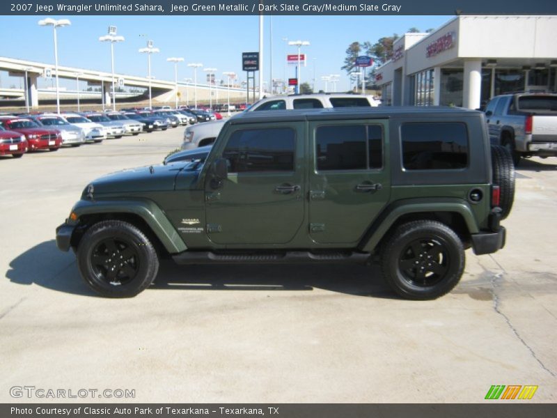 Jeep Green Metallic / Dark Slate Gray/Medium Slate Gray 2007 Jeep Wrangler Unlimited Sahara