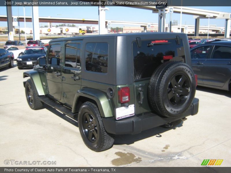 Jeep Green Metallic / Dark Slate Gray/Medium Slate Gray 2007 Jeep Wrangler Unlimited Sahara