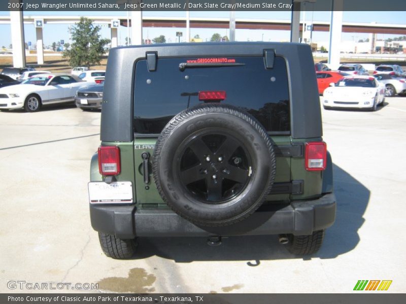 Jeep Green Metallic / Dark Slate Gray/Medium Slate Gray 2007 Jeep Wrangler Unlimited Sahara