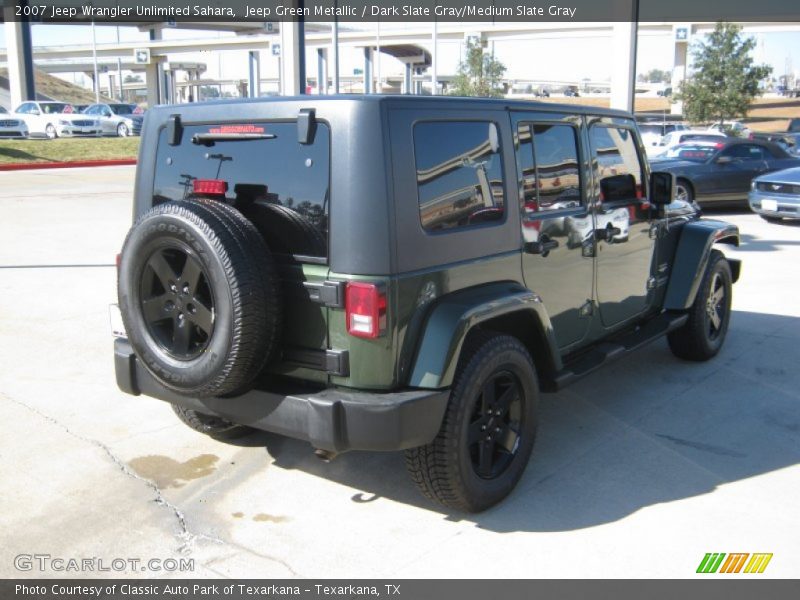 Jeep Green Metallic / Dark Slate Gray/Medium Slate Gray 2007 Jeep Wrangler Unlimited Sahara