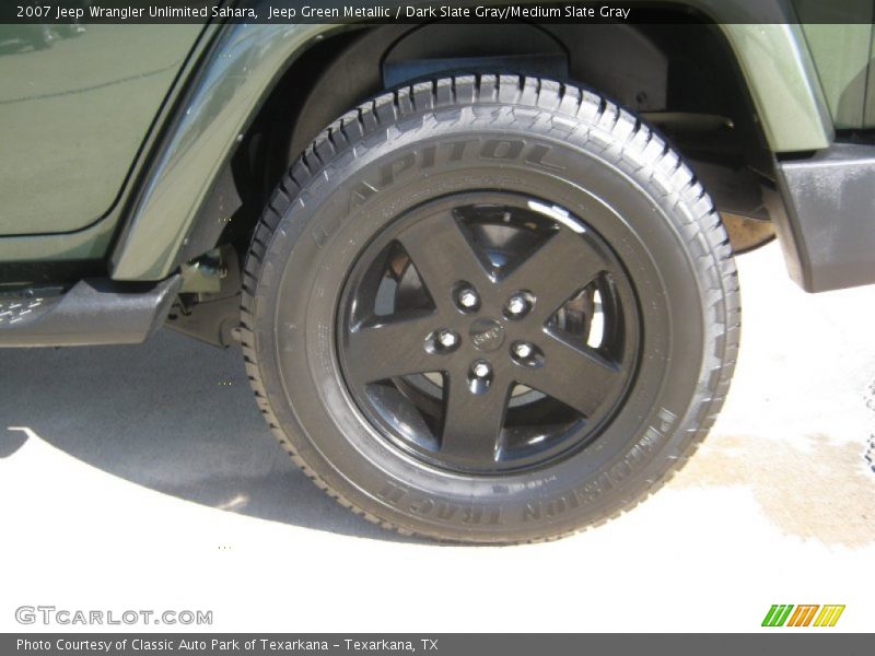 Jeep Green Metallic / Dark Slate Gray/Medium Slate Gray 2007 Jeep Wrangler Unlimited Sahara