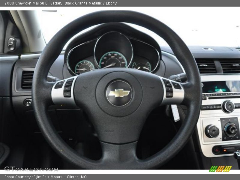 Black Granite Metallic / Ebony 2008 Chevrolet Malibu LT Sedan