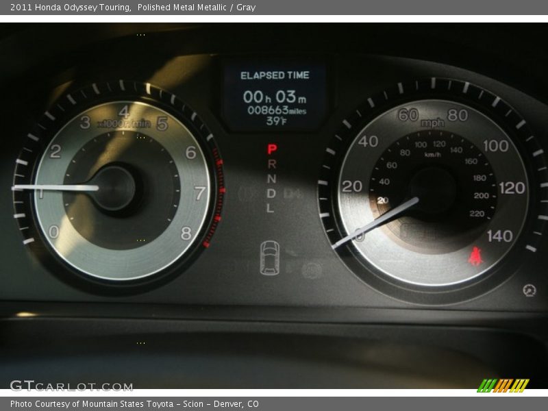  2011 Odyssey Touring Touring Gauges