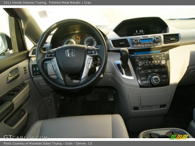 Polished Metal Metallic / Gray 2011 Honda Odyssey Touring