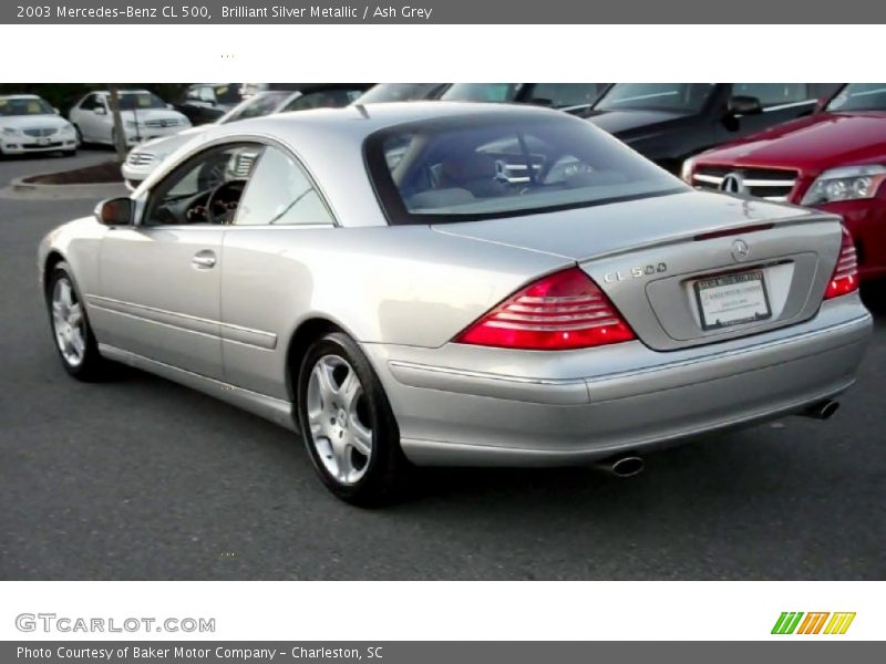 Brilliant Silver Metallic / Ash Grey 2003 Mercedes-Benz CL 500