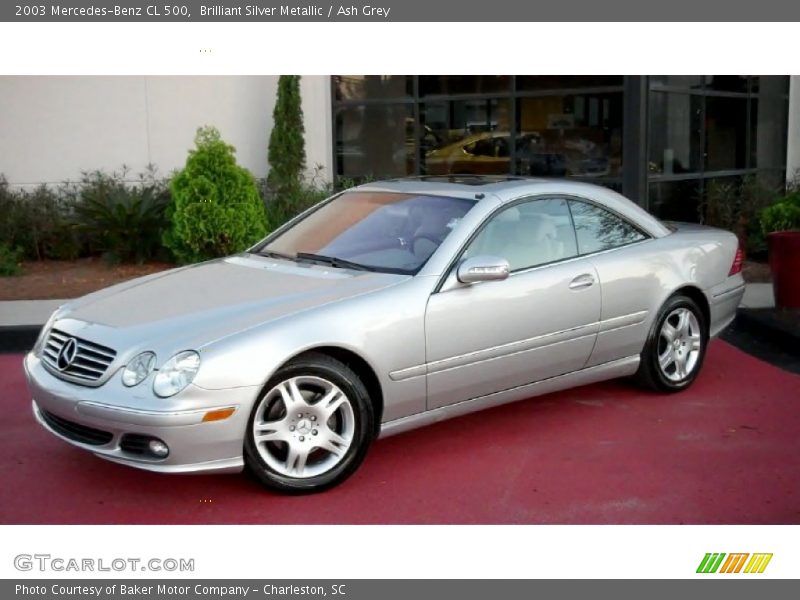 Brilliant Silver Metallic / Ash Grey 2003 Mercedes-Benz CL 500