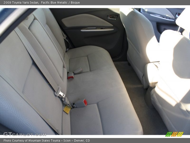 Pacific Blue Metallic / Bisque 2009 Toyota Yaris Sedan