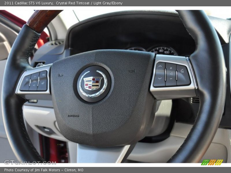 Crystal Red Tintcoat / Light Gray/Ebony 2011 Cadillac STS V6 Luxury