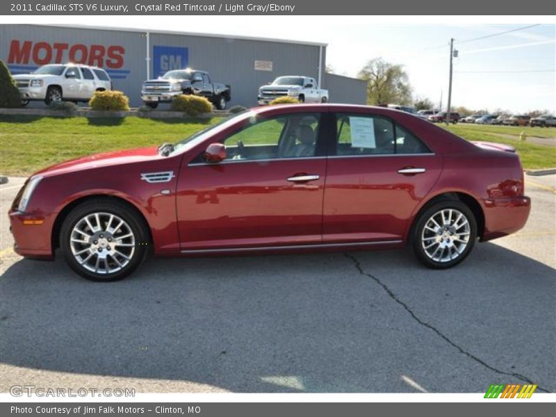 Crystal Red Tintcoat / Light Gray/Ebony 2011 Cadillac STS V6 Luxury