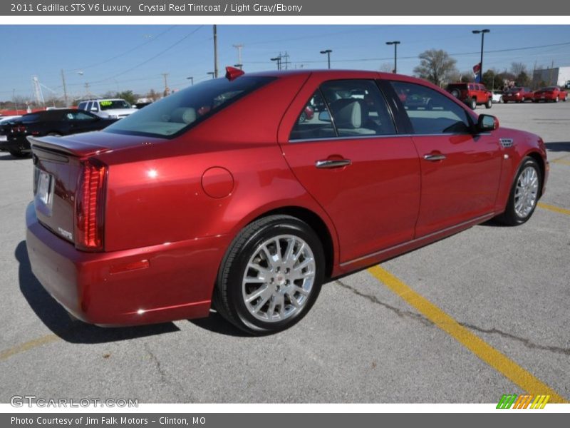 Crystal Red Tintcoat / Light Gray/Ebony 2011 Cadillac STS V6 Luxury