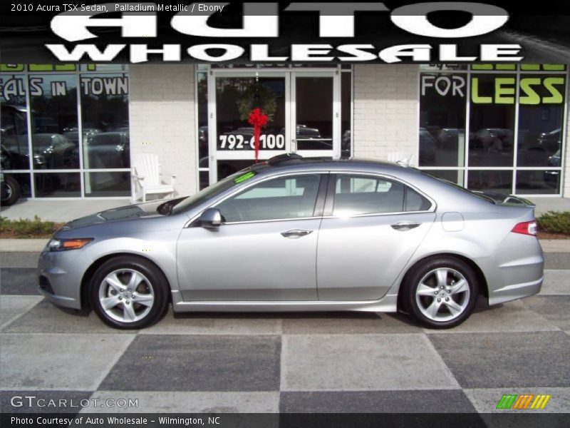 Palladium Metallic / Ebony 2010 Acura TSX Sedan