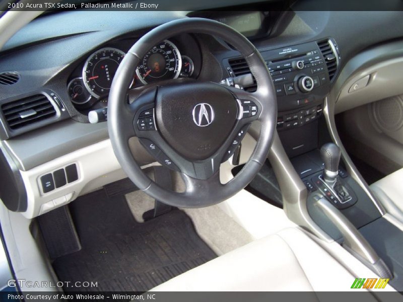 Palladium Metallic / Ebony 2010 Acura TSX Sedan