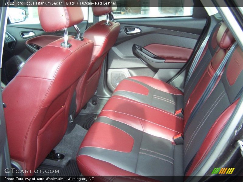 2012 Focus Titanium Sedan Tuscany Red Leather Interior