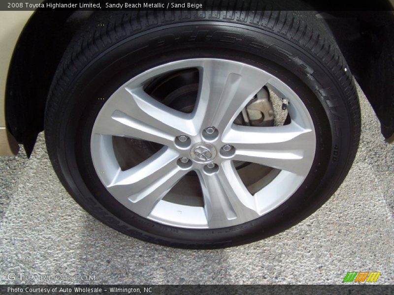 Sandy Beach Metallic / Sand Beige 2008 Toyota Highlander Limited