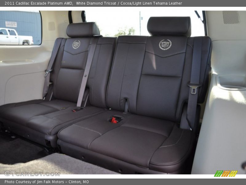 White Diamond Tricoat / Cocoa/Light Linen Tehama Leather 2011 Cadillac Escalade Platinum AWD