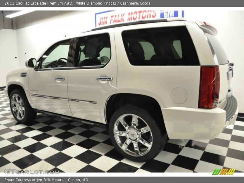 White Diamond Tricoat / Cashmere/Cocoa 2011 Cadillac Escalade Premium AWD