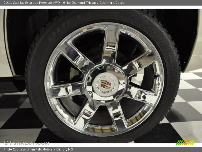 White Diamond Tricoat / Cashmere/Cocoa 2011 Cadillac Escalade Premium AWD