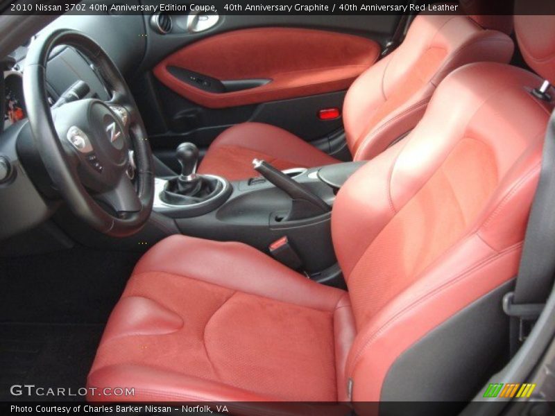  2010 370Z 40th Anniversary Edition Coupe 40th Anniversary Red Leather Interior