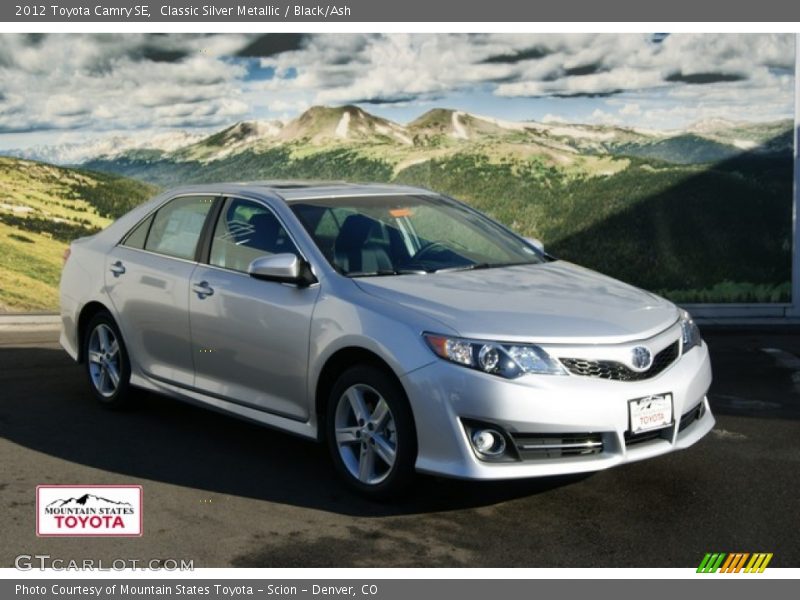 Classic Silver Metallic / Black/Ash 2012 Toyota Camry SE