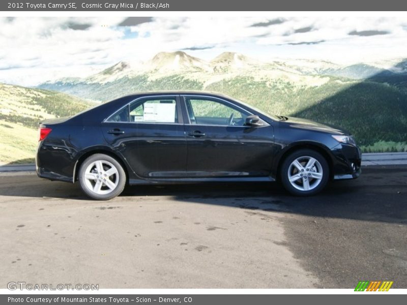 Cosmic Gray Mica / Black/Ash 2012 Toyota Camry SE