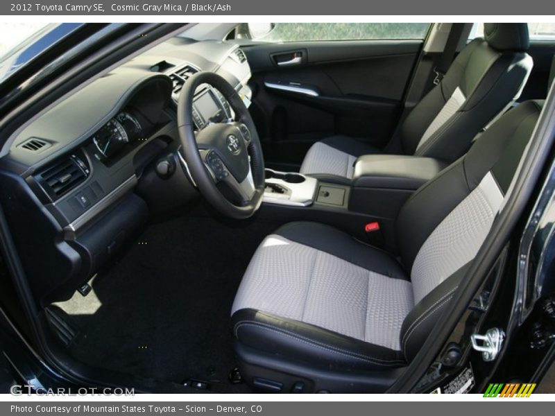 Cosmic Gray Mica / Black/Ash 2012 Toyota Camry SE