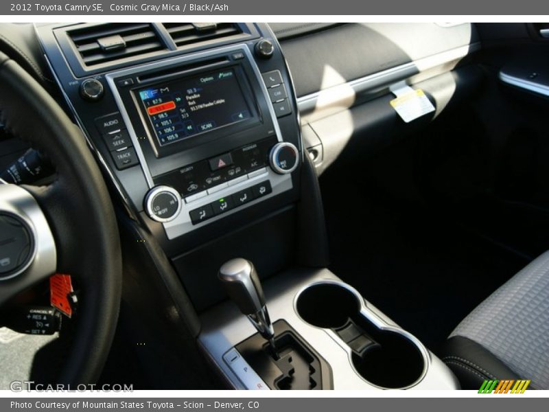 Cosmic Gray Mica / Black/Ash 2012 Toyota Camry SE