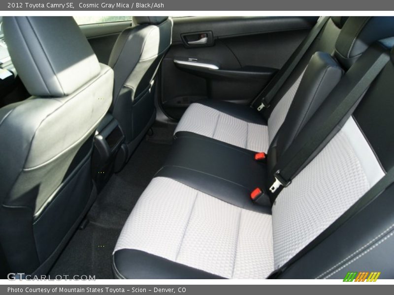 Cosmic Gray Mica / Black/Ash 2012 Toyota Camry SE