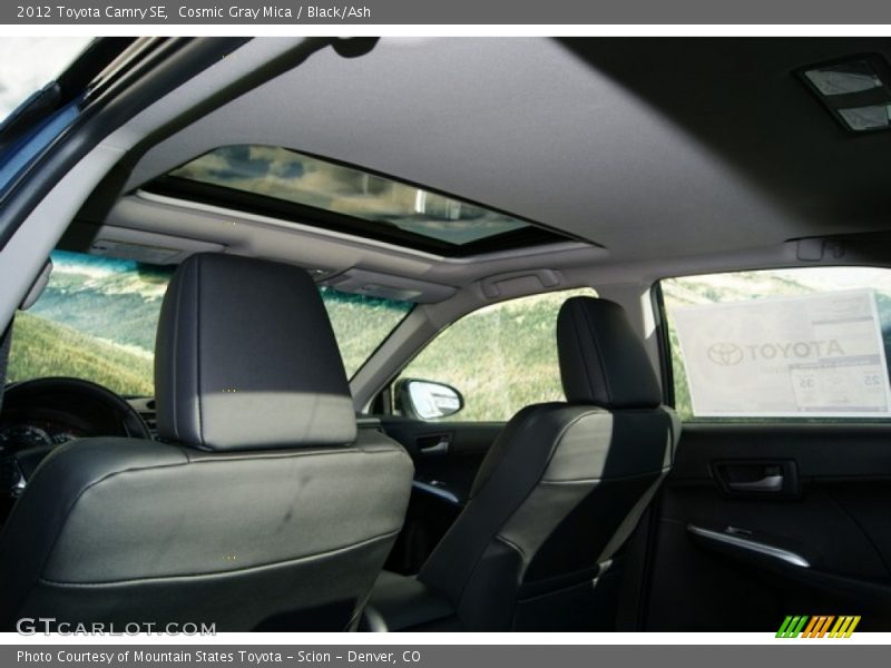 Cosmic Gray Mica / Black/Ash 2012 Toyota Camry SE