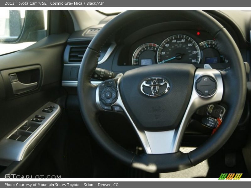 Cosmic Gray Mica / Black/Ash 2012 Toyota Camry SE