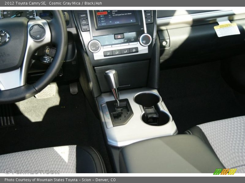 Cosmic Gray Mica / Black/Ash 2012 Toyota Camry SE