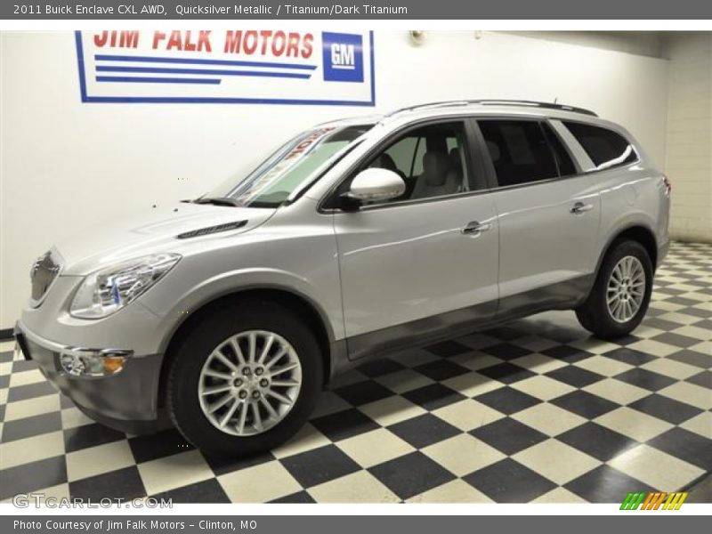 Quicksilver Metallic / Titanium/Dark Titanium 2011 Buick Enclave CXL AWD