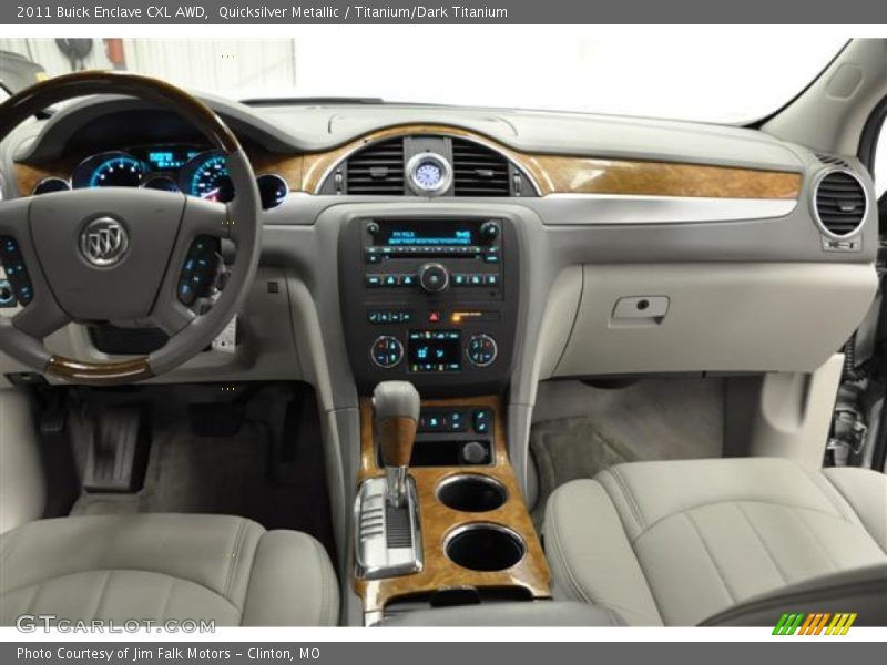 Quicksilver Metallic / Titanium/Dark Titanium 2011 Buick Enclave CXL AWD