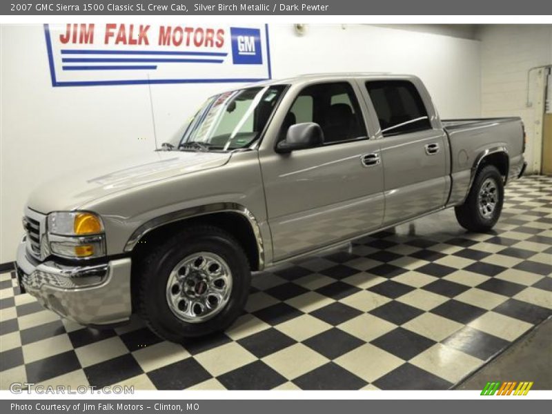 Silver Birch Metallic / Dark Pewter 2007 GMC Sierra 1500 Classic SL Crew Cab