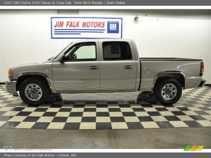 Silver Birch Metallic / Dark Pewter 2007 GMC Sierra 1500 Classic SL Crew Cab