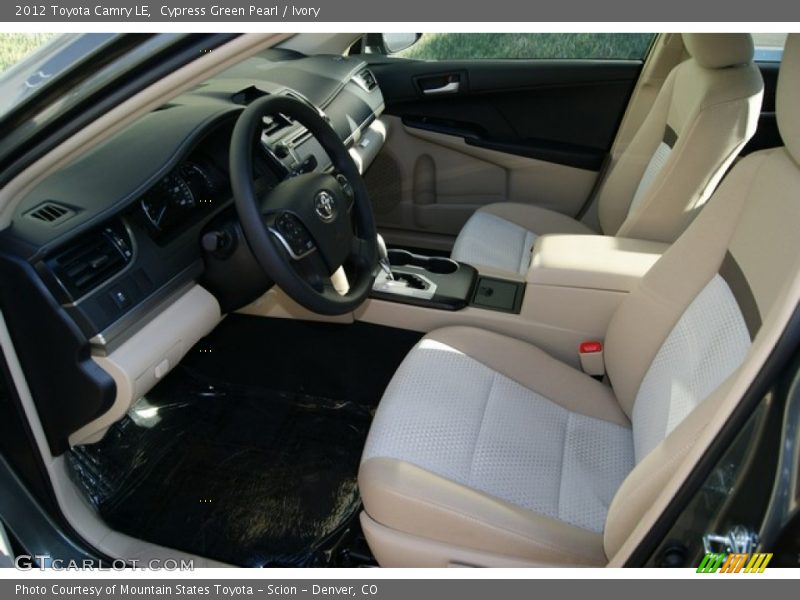 Cypress Green Pearl / Ivory 2012 Toyota Camry LE