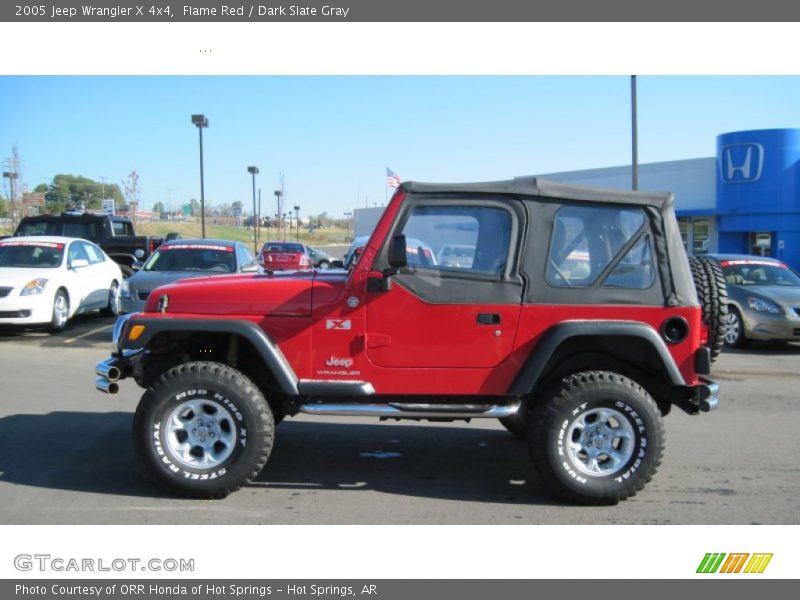 Flame Red / Dark Slate Gray 2005 Jeep Wrangler X 4x4
