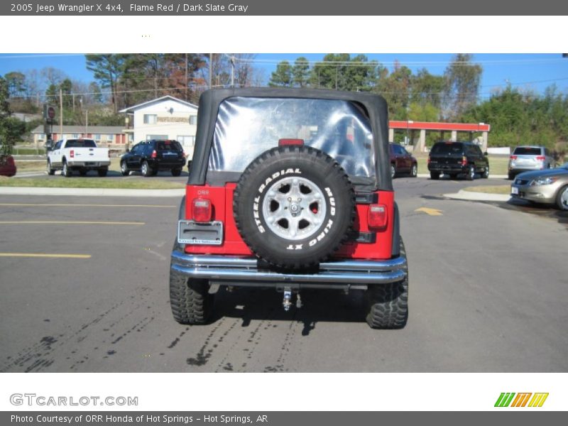 Flame Red / Dark Slate Gray 2005 Jeep Wrangler X 4x4