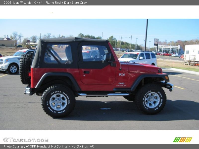 Flame Red / Dark Slate Gray 2005 Jeep Wrangler X 4x4