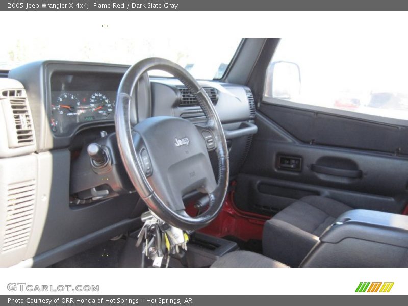 Flame Red / Dark Slate Gray 2005 Jeep Wrangler X 4x4