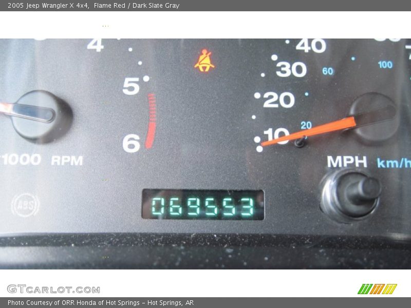 Flame Red / Dark Slate Gray 2005 Jeep Wrangler X 4x4
