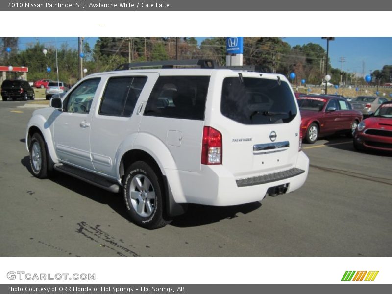 Avalanche White / Cafe Latte 2010 Nissan Pathfinder SE