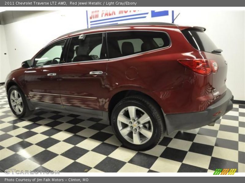 Red Jewel Metallic / Light Gray/Ebony 2011 Chevrolet Traverse LTZ AWD