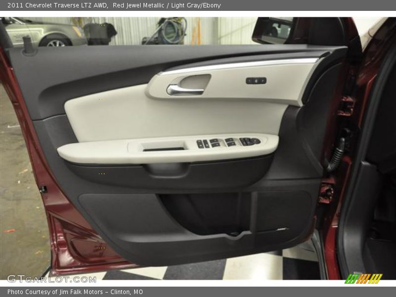 Red Jewel Metallic / Light Gray/Ebony 2011 Chevrolet Traverse LTZ AWD